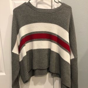 Oversized, cropped sweater